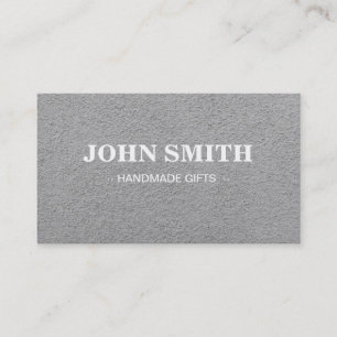 Modern Rustic brown Kraft Sand Paper Business Card