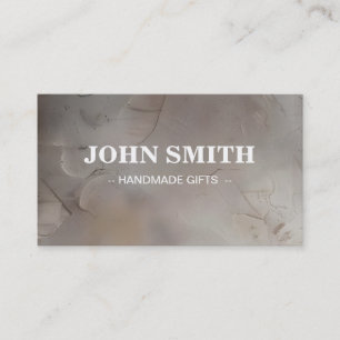 Modern Rustic brown Kraft Sand Paper Business Card
