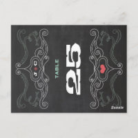 Modern Rustic Chalkboard Typography Wedding