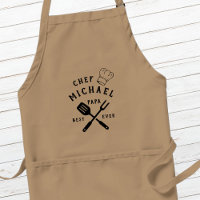 Modern Rustic Chef BEST PAPA EVER Father's Day