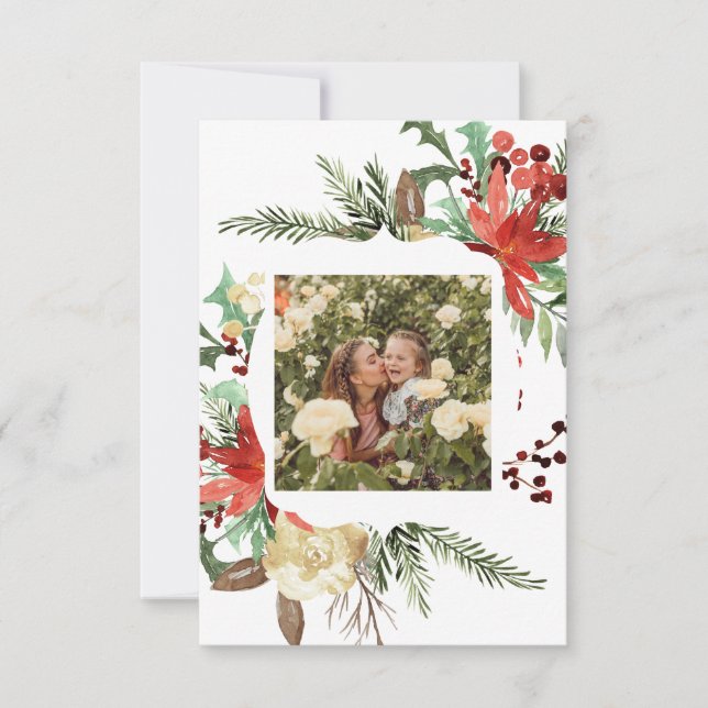 Modern Rustic Christmas Photo Cards (Front)