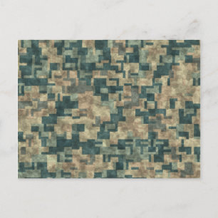 Modern & Rustic Elegance: Abstract Wall Stone Art Postcard