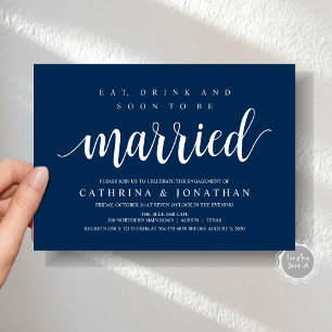 Modern Rustic, Engagement Party Celebration Invitation