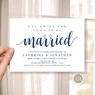 Modern Rustic, Engagement Party Celebration Invitation