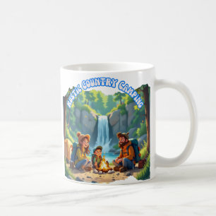 Modern Rustic Family Camping Coffee Mug