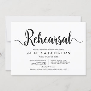 Modern Rustic Farm, Wedding Rehearsal and Dinner Invitation