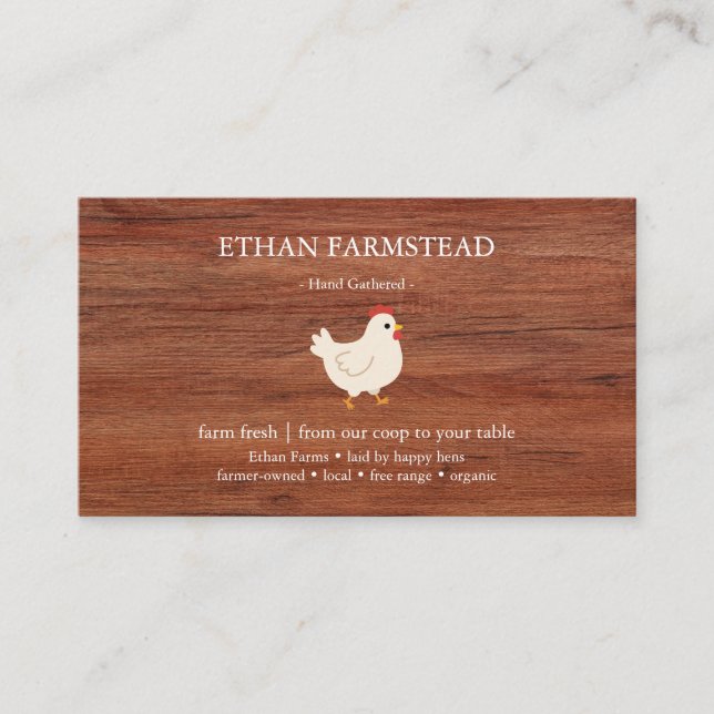 Modern Rustic Farmhouse Business  Card (Front)