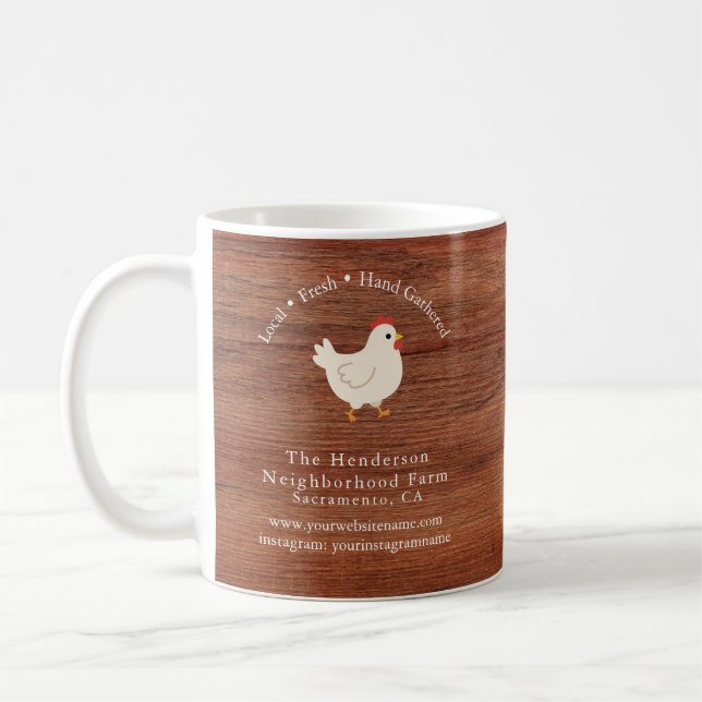 Modern Rustic Farmhouse Business  Coffee Mug (Left)