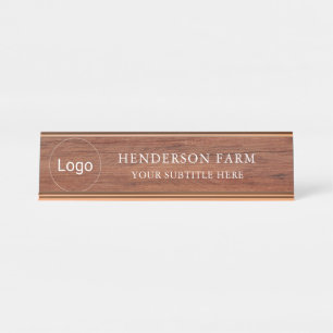 Modern Rustic Farmhouse Business  Desk Name Plate