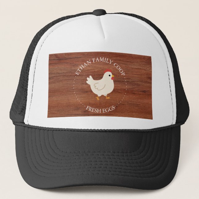 Modern Rustic Farmhouse Business  Trucker Hat (Front)