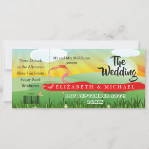 Modern Rustic Festival Wedfest Wedding Invitation