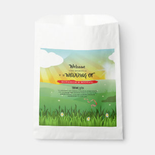Modern Rustic Festival Wedfest Wedding Welcome Favour Bags