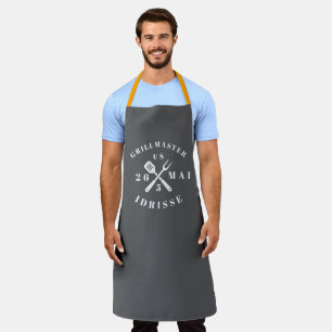 Modern Rustic GRILLMASTER Custom Cool Adult Apron