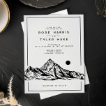 Modern Rustic Mountain Sketch Wedding Invitation<br><div class="desc">Invite your loved ones to join you on your special day with our Modern Rustic Mountain Sketch Wedding Invitation. This unique invitation beautifully blends contemporary design with the timeless charm of rustic aesthetics, perfect for couples who adore the great outdoors and want to incorporate the beauty of nature into their...</div>