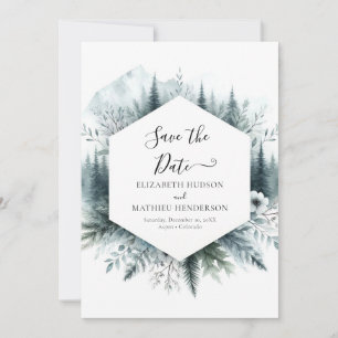  Modern Rustic Mountain Wedding  Save The Date