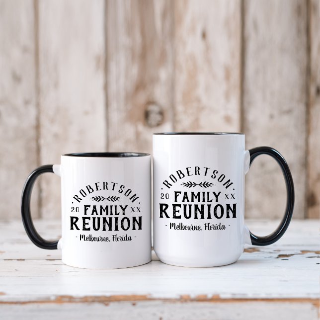 Modern Rustic Personalised Family Reunion Mug (Creator Uploaded)