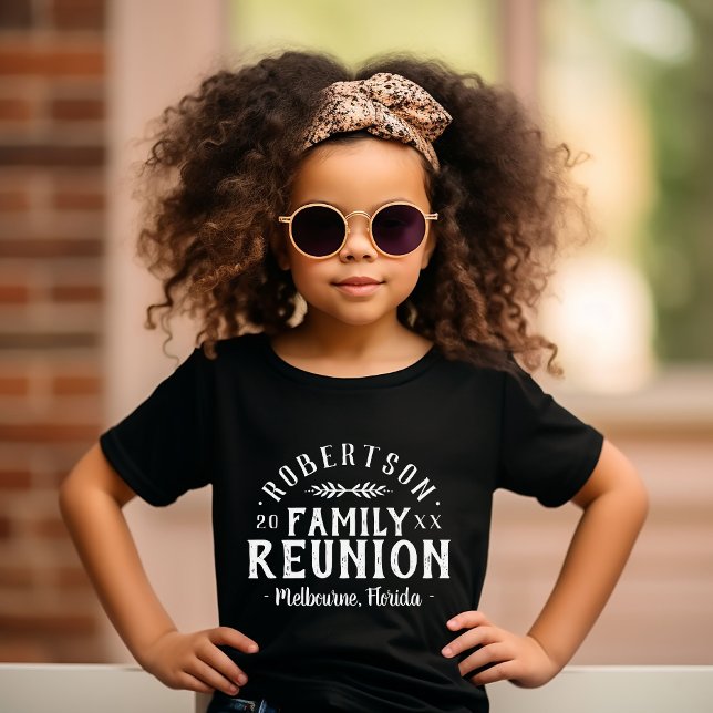 Modern Rustic Personalised Family Reunion Tee (Creator Uploaded)