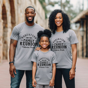 Modern Rustic Personalised Family Reunion Tee