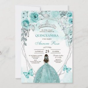 Modern Rustic Quinceanera Invitation