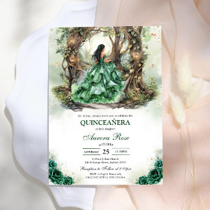 Modern Rustic Quinceanera Invitation