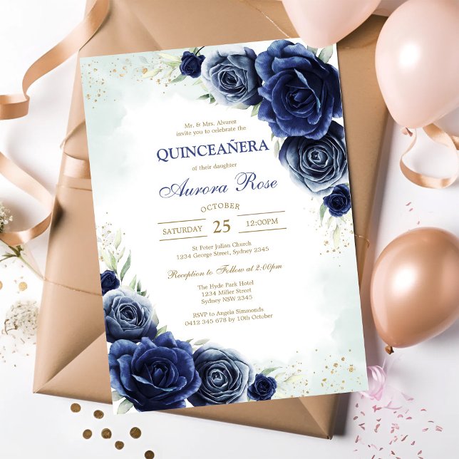 Modern Rustic Quinceanera Invitation (Creator Uploaded)