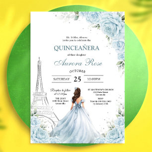 Modern Rustic Quinceanera Invitation