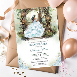 Modern Rustic Quinceanera Invitation
