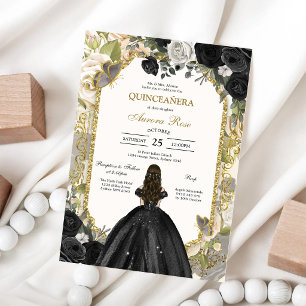 Modern Rustic Quinceanera Invitation