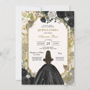 Modern Rustic Quinceanera Invitation