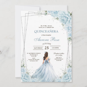 Modern Rustic Quinceanera Invitation