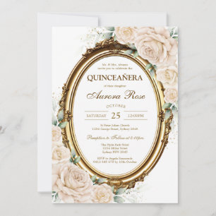 Modern Rustic Quinceanera Invitation