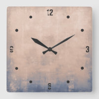 Modern rustic Rose Gold Blue abstract