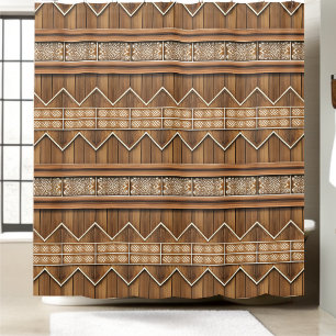 Modern Rustic Shower Curtain