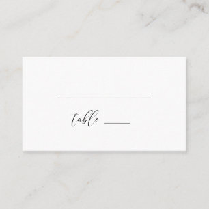 Modern Rustic Wedding Folded Place Card