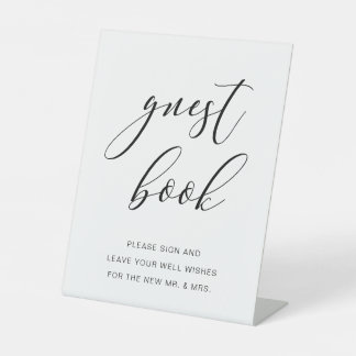 Modern Rustic Wedding Guestbook Sign Script