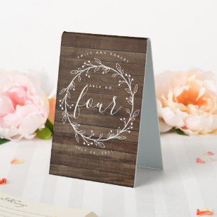Modern Rustic Wood Country Wreath Wedding