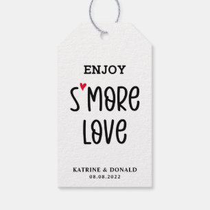 Modern S’more Love Wedding Gift Tags