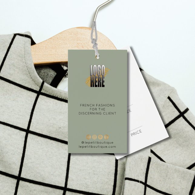 Modern Sage  Clothing Price tag with logo (Creator Uploaded)