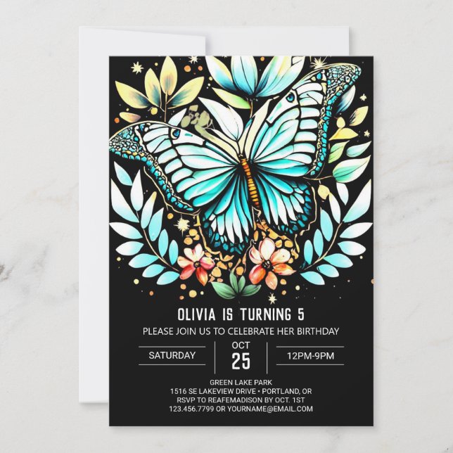Modern Sage Green Birthday Invitation (Front)