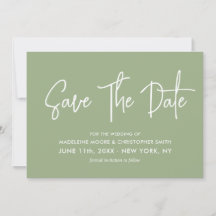 Modern Sage Green Calligraphy Scannable QR Code