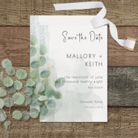Modern Sage Green Eucalyptus & Gold Wedding