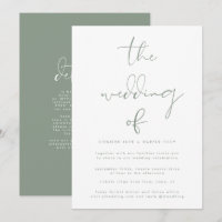 Modern Sage Green | Extra Details Info on Back