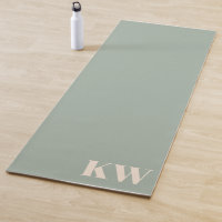 Modern Sage Green Monogram Initials Personalised