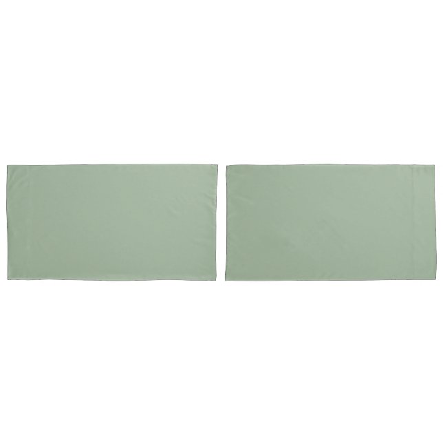 Modern Sage Green Premium Comfort Pillowcase (Front-Set)