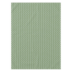 Modern Sage Green Triangle Christmas Geometric  Tablecloth