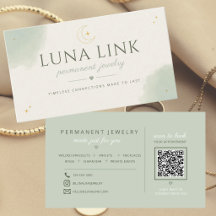 Modern Sage Permanent Jewellery Artist QR Code