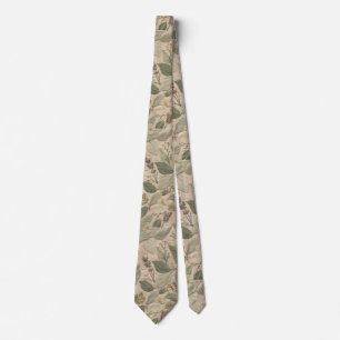 Modern Sage Vintage Floral Pattern Tie