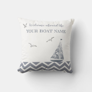  Modern Sailboat Grey Colour Scheme  Cushion