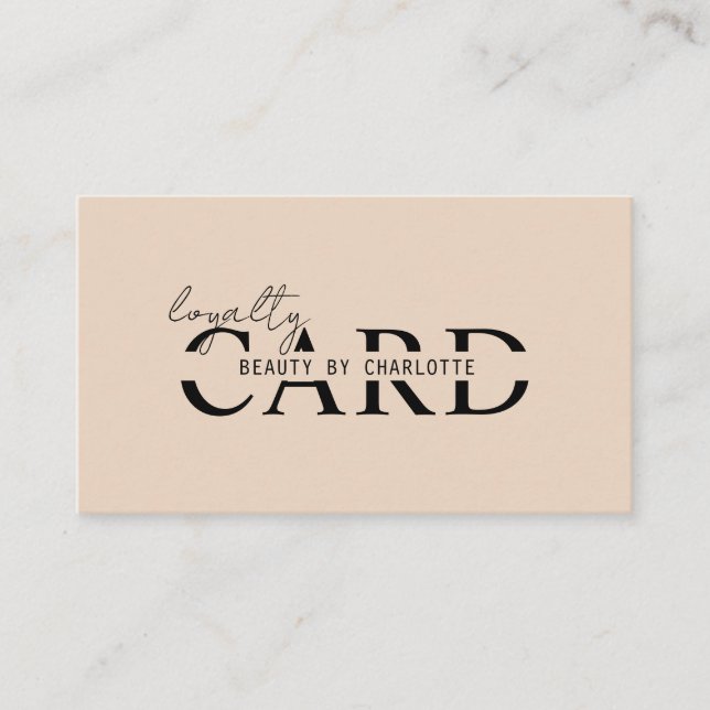 Modern, Salon,  10 - Loyalty Card (Front)