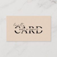 Modern, Salon,  10 - Loyalty Card